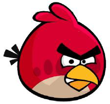 Рання марка Rovio із зображенням персонажа Red із гри Angry Birds